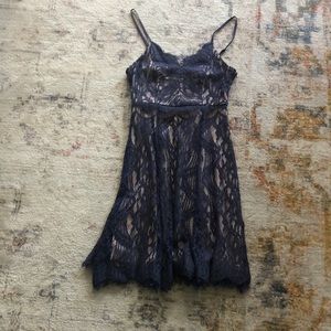 Aqua Lace Dress